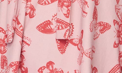 Bluegrey Poet Tie Front Long Sleeve Top In Dusty Rose