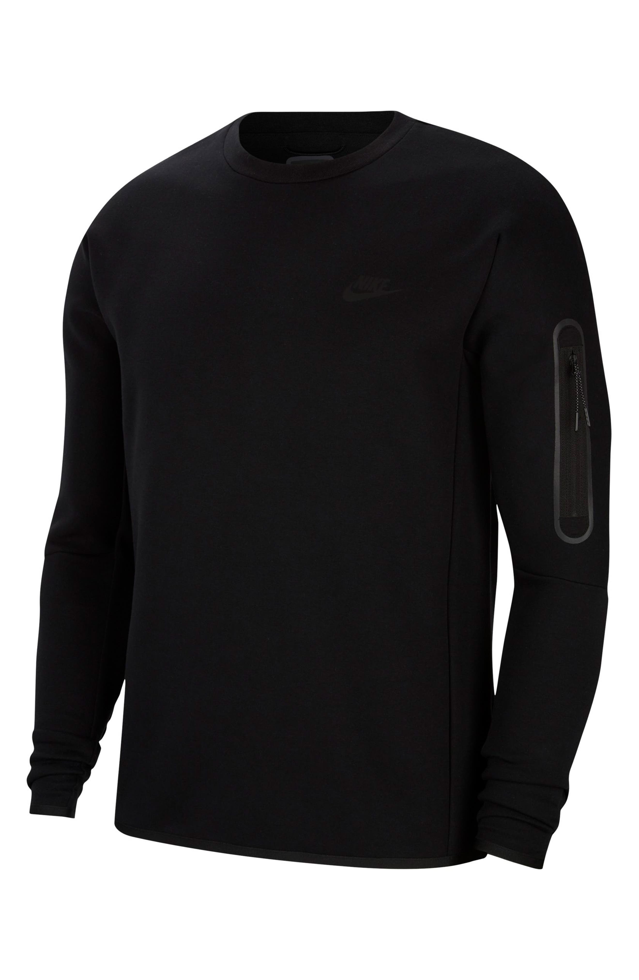 nike mens tech fleece crew neck sweatshirt