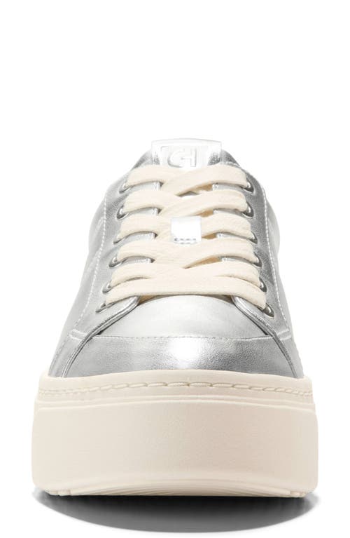 Shop Cole Haan Grandpro Max Platform Sneaker In Silver Multi