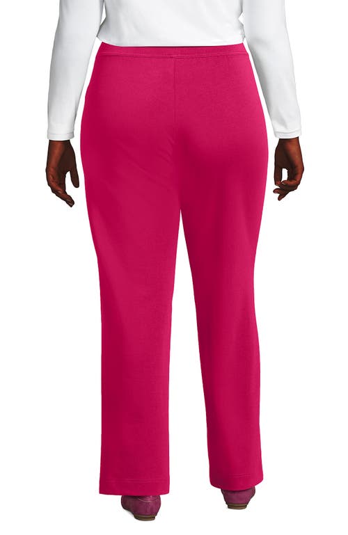 Shop Lands' End Plus Size Starfish Mid Rise Straight Leg Pants In Spiced Rhubarb