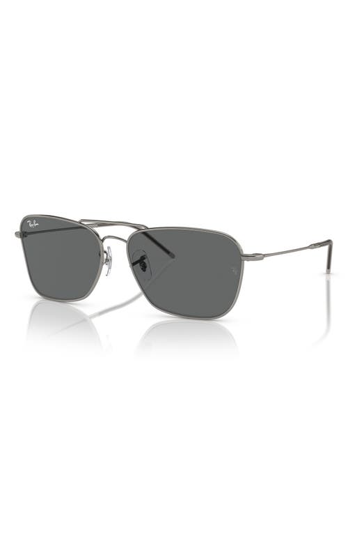 Ray Ban Ray-ban Caravan Reverse 61mm Square Sunglasses In Gunmetal