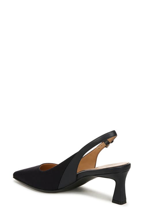 Naturalizer Tansy Slingback Pump In French Navy Faux Leather
