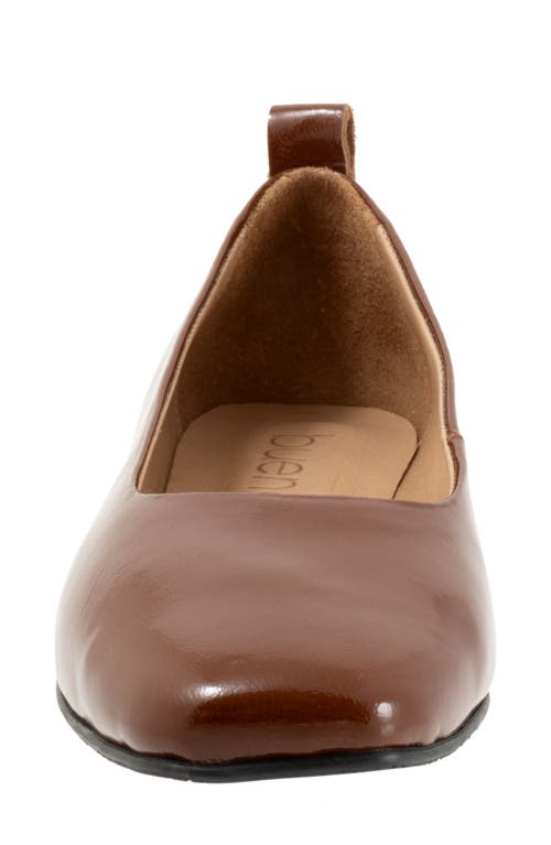 Bueno Elizabeth Flat In Walnut Patent