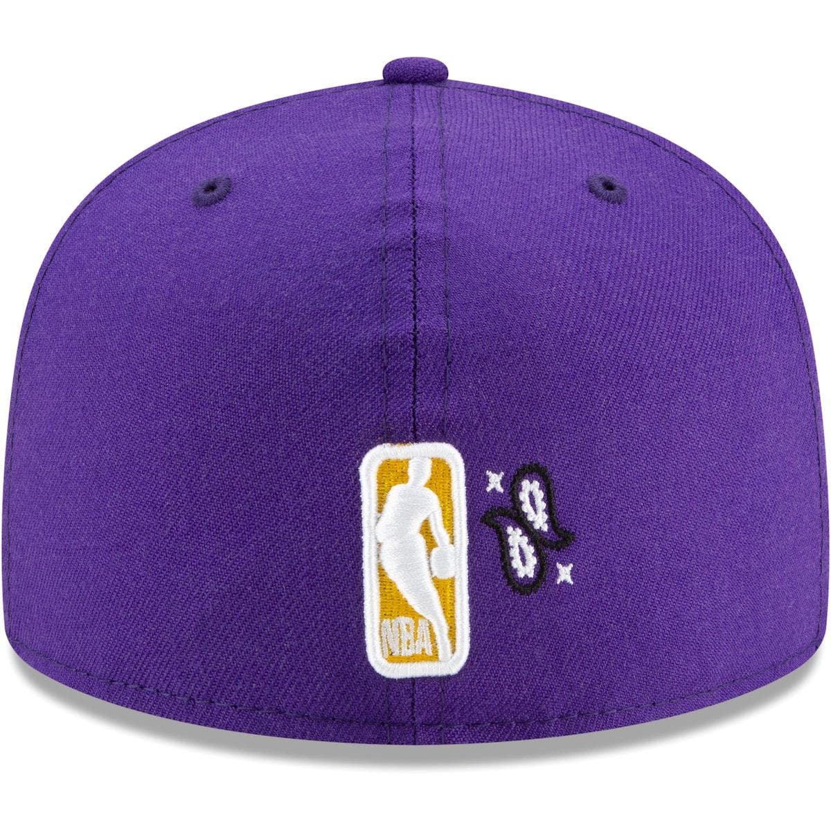 men's la new era purple crossover 59fifty hat