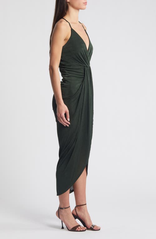 Shop Lulus Dreamy Date Surplice V-neck Midi Dress In Emerald