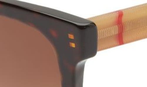 Shop Burberry 53mm Gradient Square Sunglasses In Dark Havana/brown Gradient