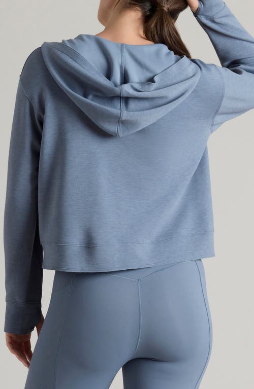 Shop Rhone Dreamglow Full Zip Hoodie In Blue Shadow