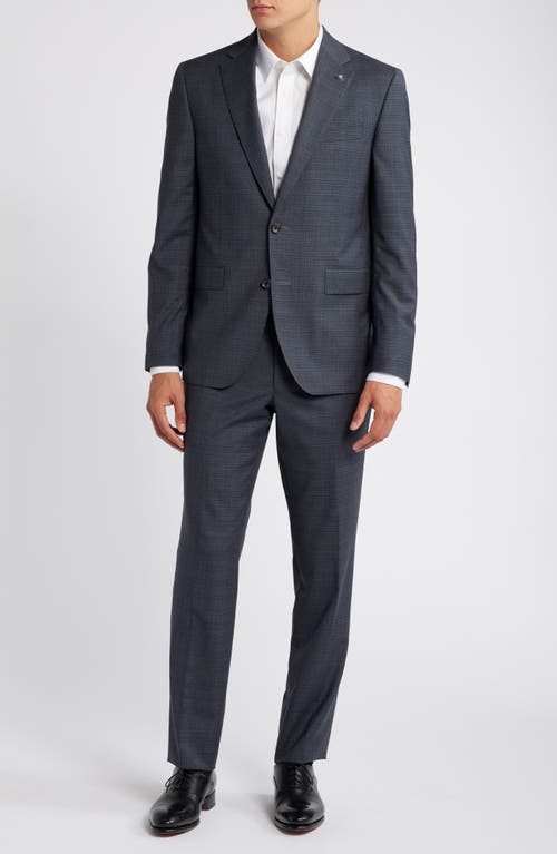 Shop Jack Victor Esprit Graph Check Grey Wool Suit