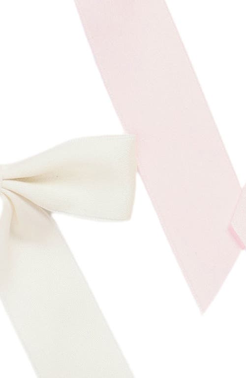 Shop Capelli New York Kids' 4-pack Satin Bow Hair Clips In Pink Combo