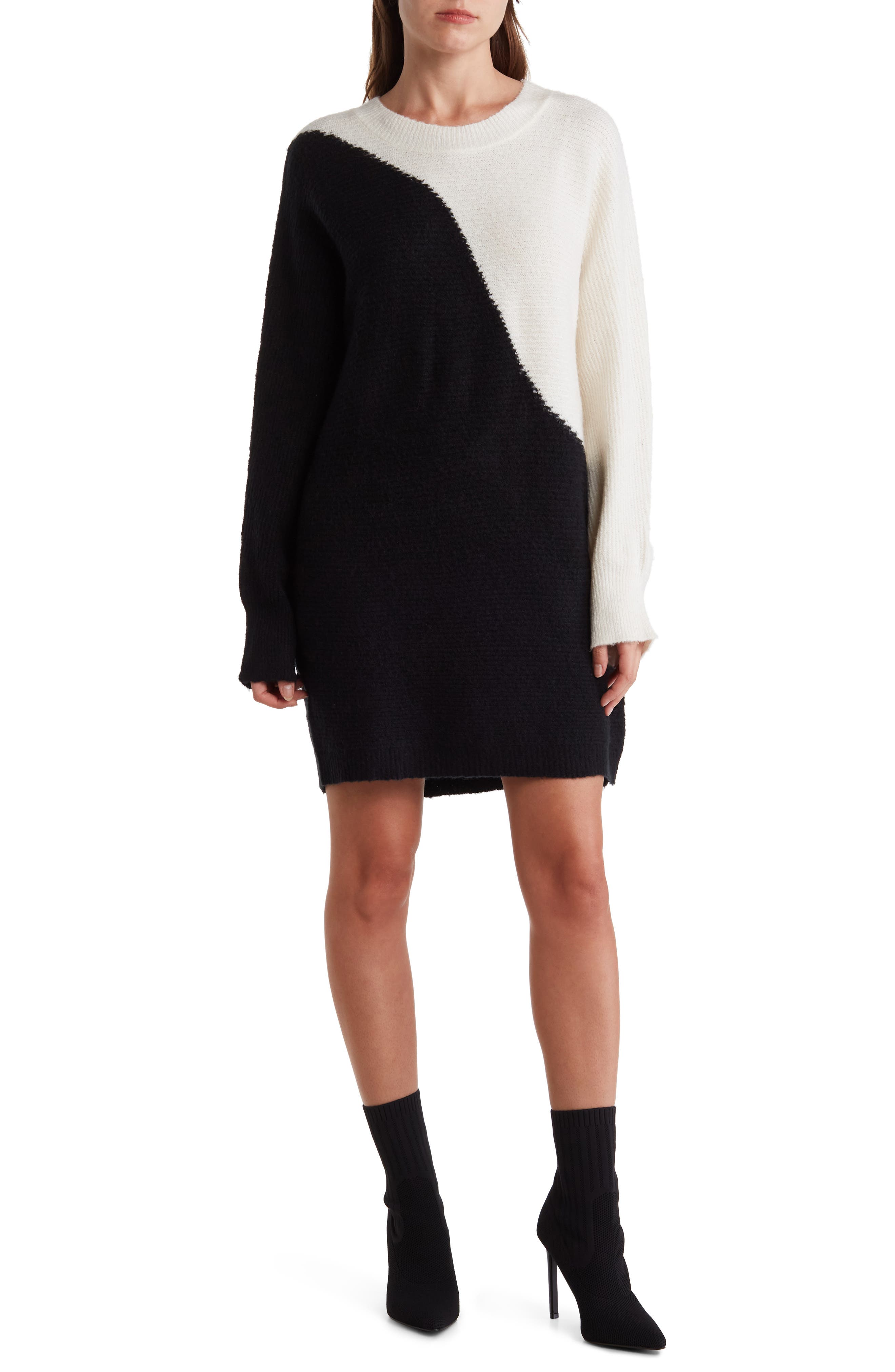 Blu Pepper Colorblock Sweater Dress 