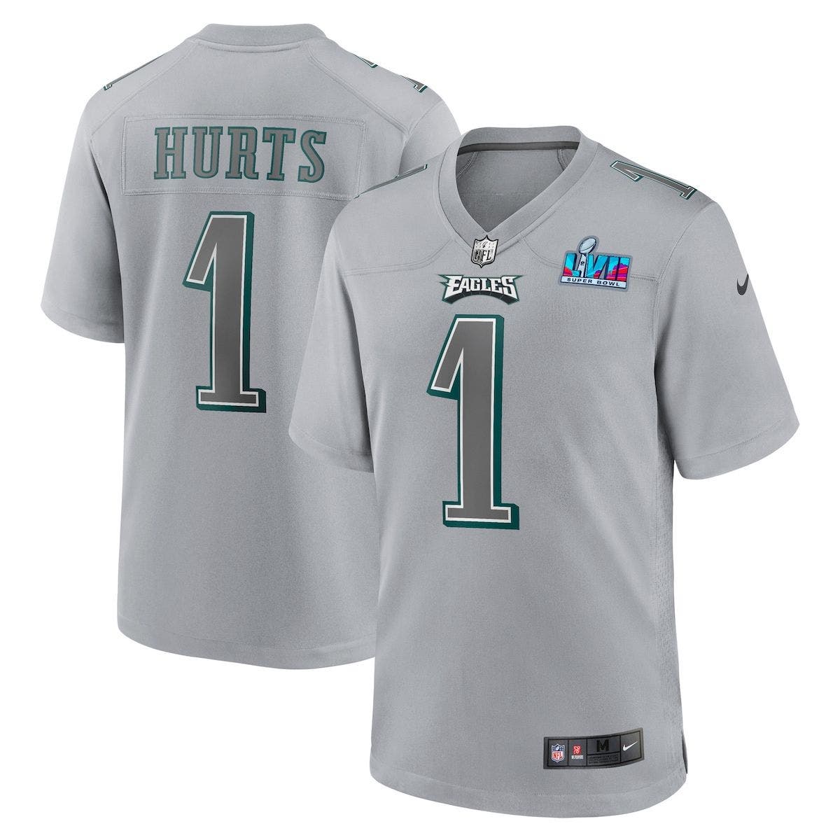 Nike Youth Nike Jalen Hurts Gray Philadelphia Eagles Super Bowl LVII