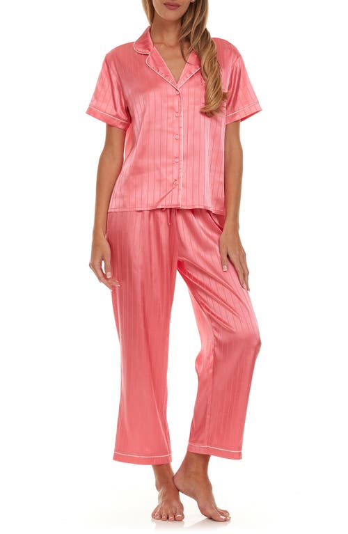 Shop Flora Nikrooz Flora By  Betty Shadowstripe Pajamas In Flamingo