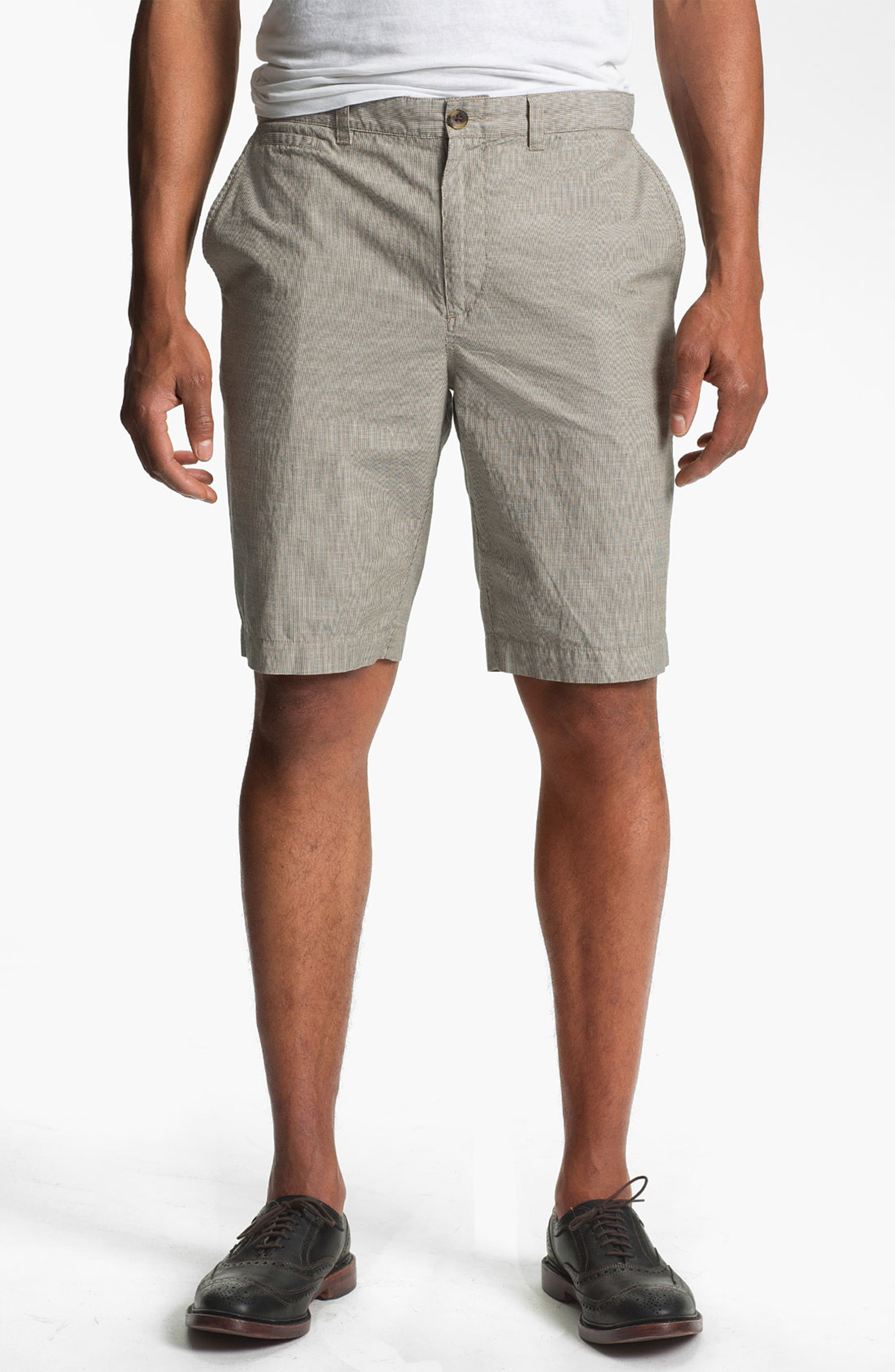 Wallin & Bros. 'Lanspur' Flat Front Shorts | Nordstrom