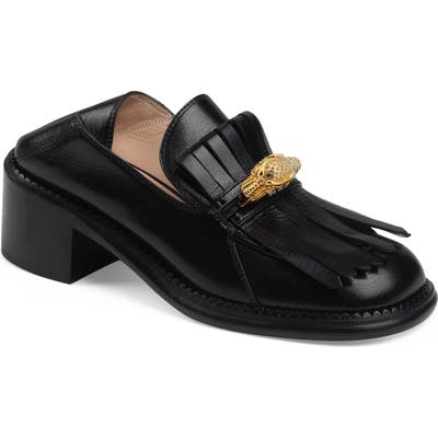 Gucci Dora Convertible Moccasin Loafer, Black