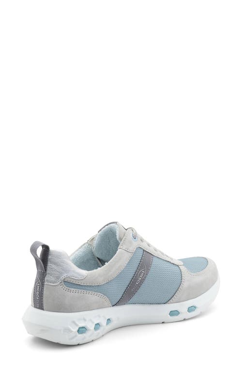 Ara Jennifer Energystep Sneaker In Aqua Mesh/silver Trim