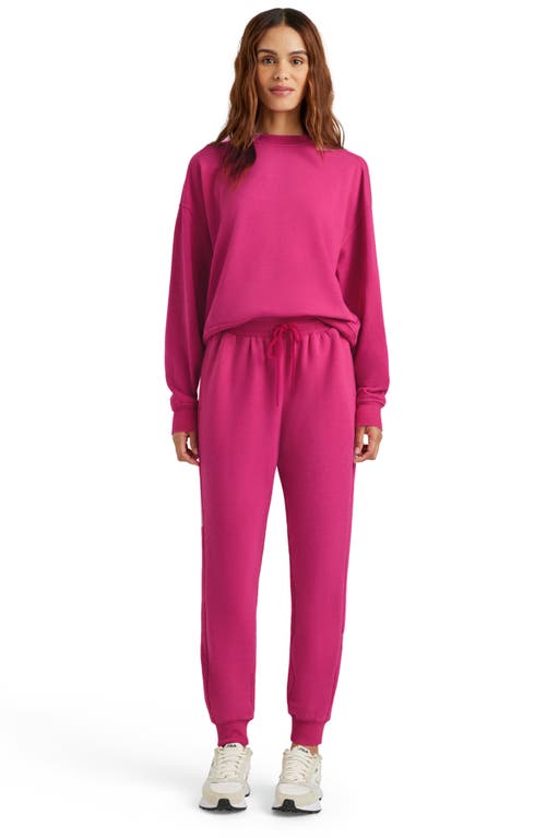 Splendid Tia Supersoft Sweatshirt In Hot Pink