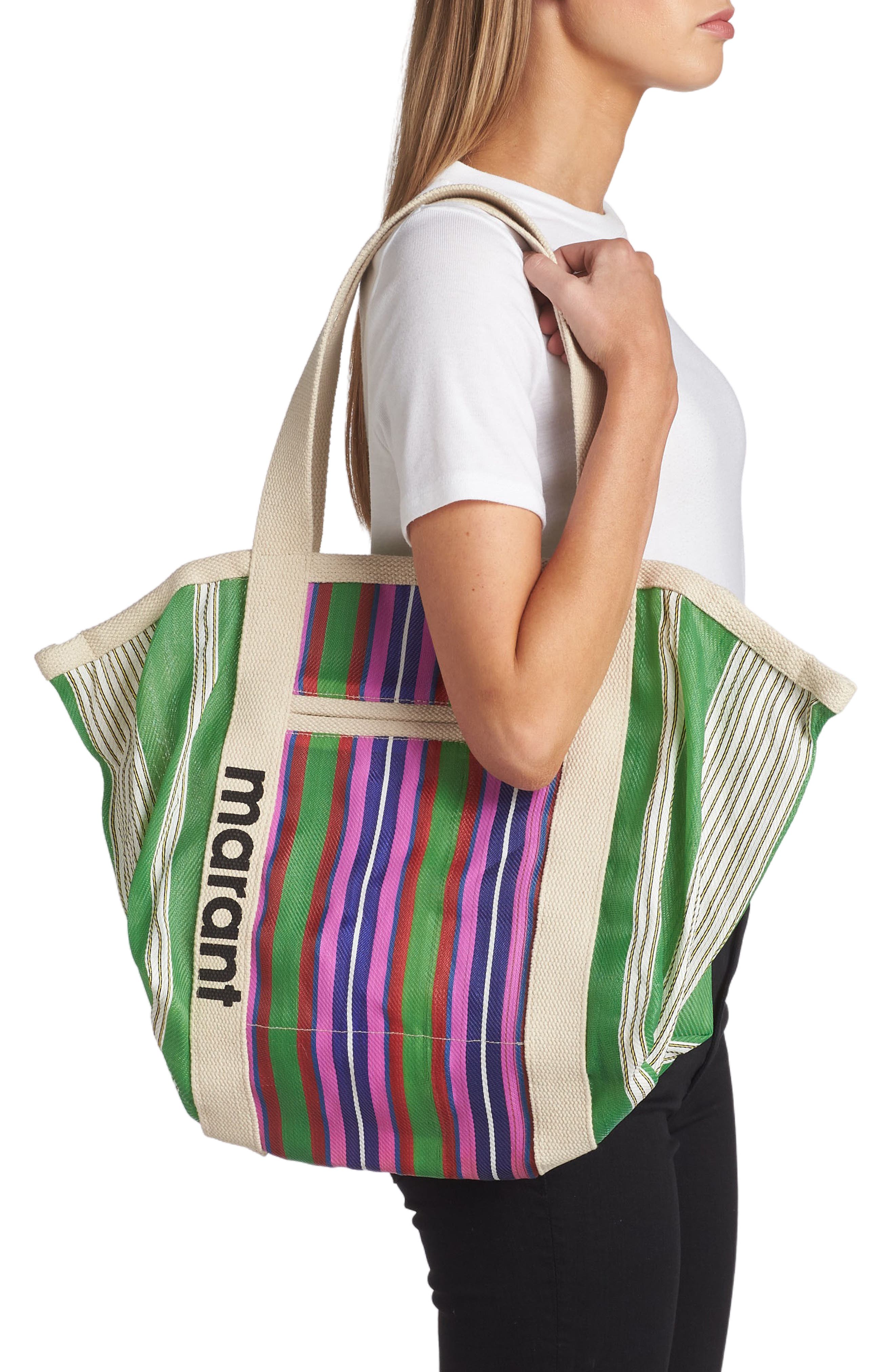 Isabel Marant Darwen Stripe Canvas Tote Nordstrom