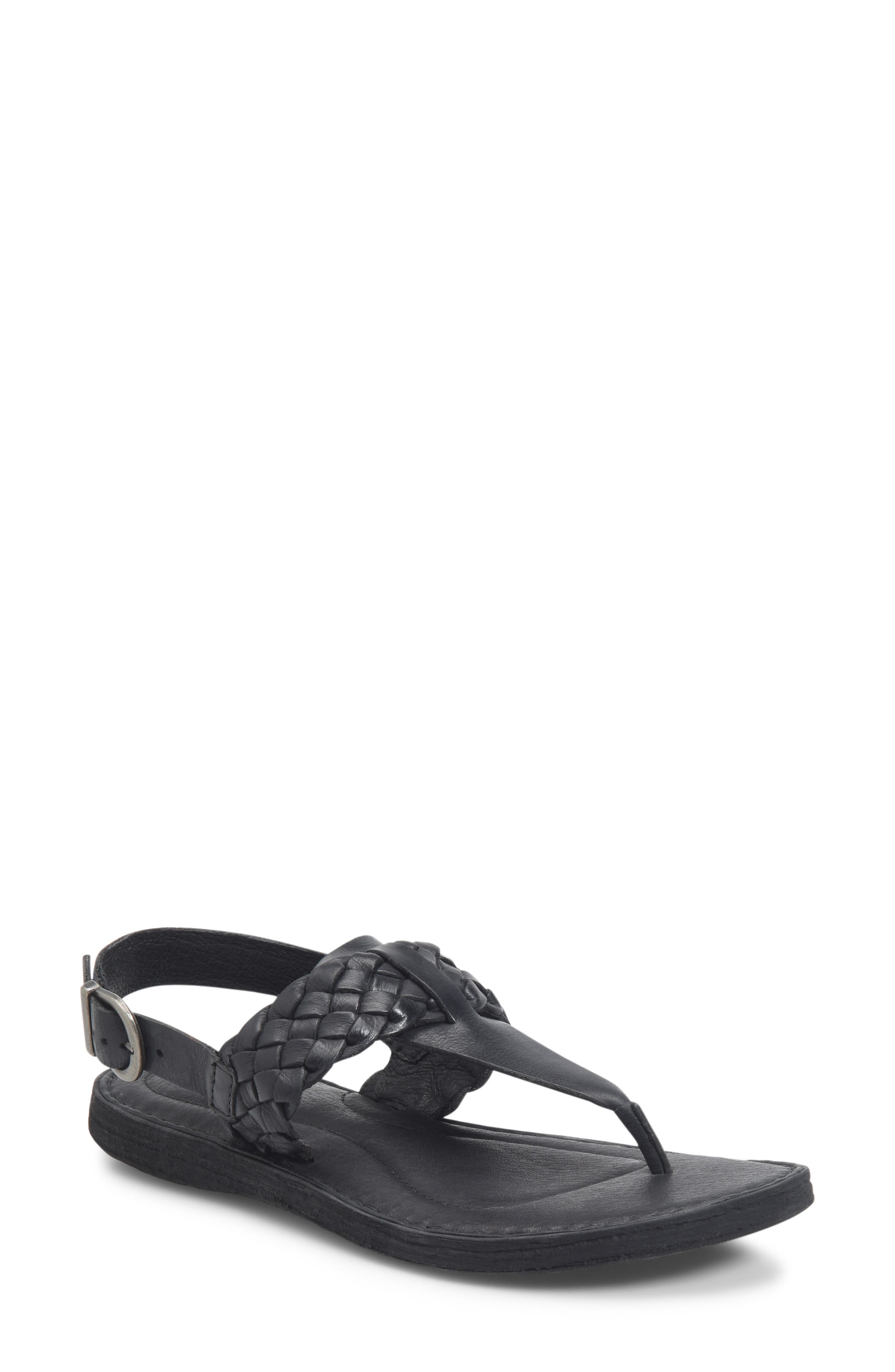 B?rn Sumter Braided Sandal, Black