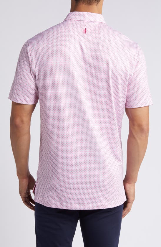 Shop Johnnie-o O'malley Neat Prep-formance Polo In Dahlia