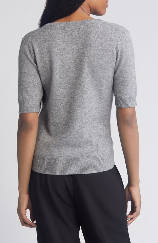 Shop Rue Sophie Harriet V-neck Wool & Cashmere Sweater In Grey