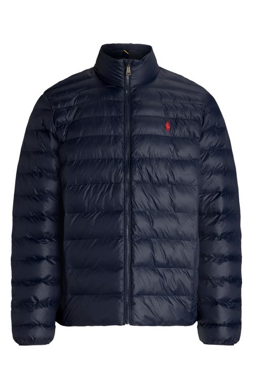 Shop Polo Ralph Lauren Packable Puffer Jacket In Collection Navy