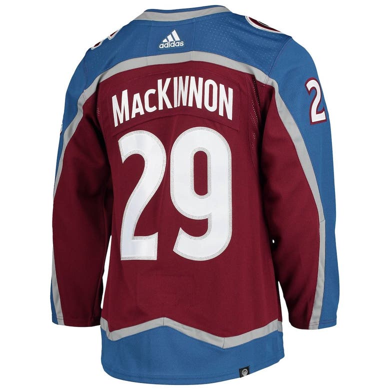 Men's Adidas Nathan MacKinnon Burgundy Colorado Avalanche Home Authentic Pro Player - Jersey