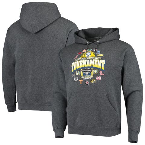 Men's Charcoal 2020 SEC Men's Basketball Tournament Pullover Hoodie