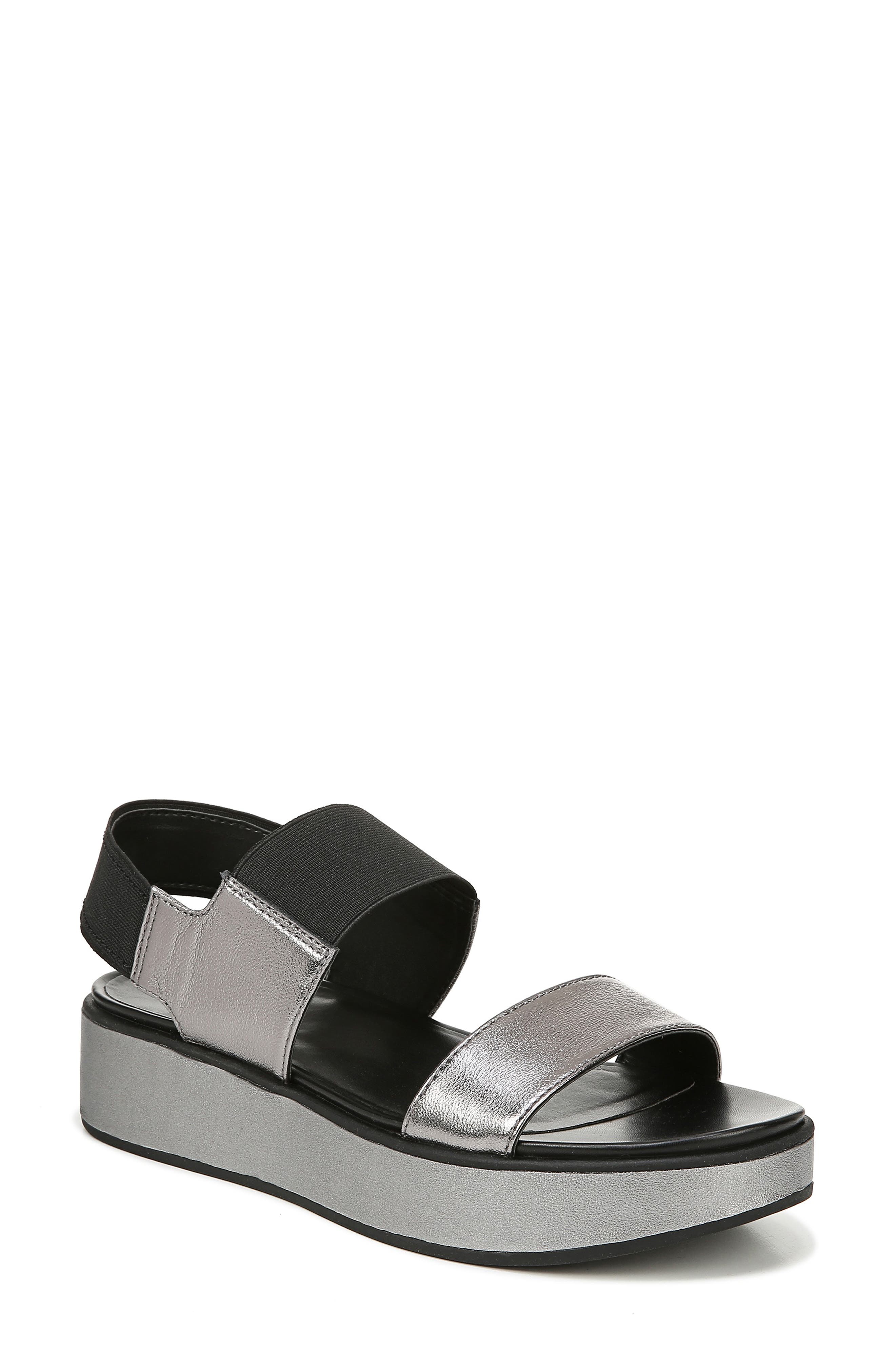Naturalizer Carys Platform Sandal- Metallic