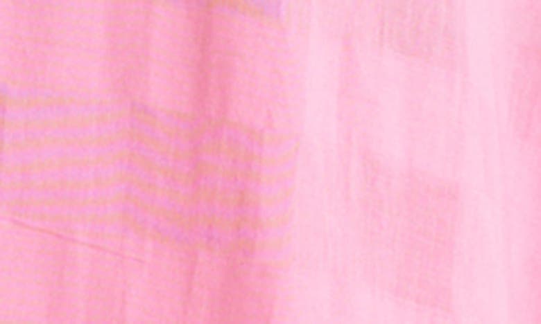 Shop Brave + True Brave+true Alice Short Sleeve Cotton Button-up Shirt In Pink Window Check