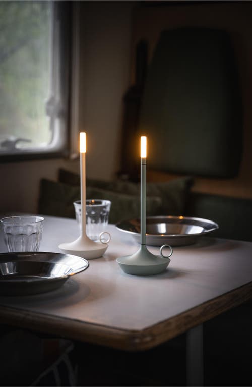 Wick By Graypants Wick Rechargeable Table Light In Mist Gray