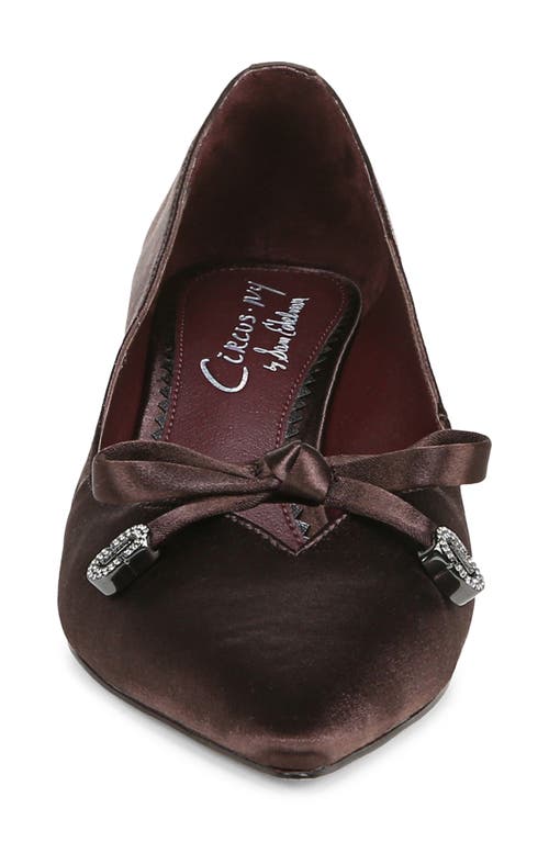 Shop Circus Ny By Sam Edelman Fleur Pointed Toe Pump In Dark Chocolate