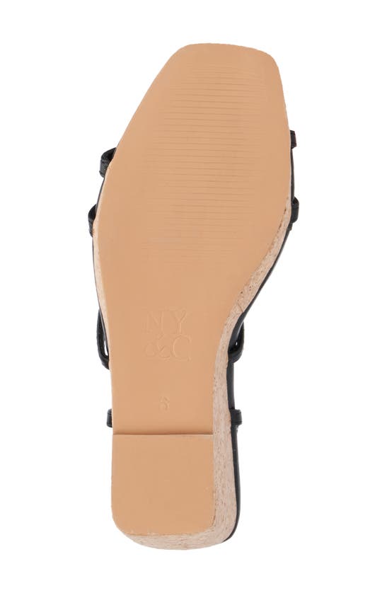 New York And Company Abla Platform Wedge Sandal In Black