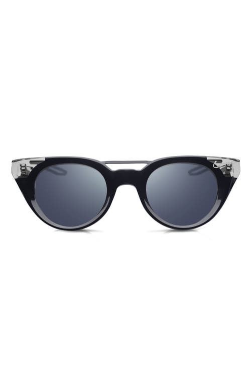 Shop Nike Nv01 48mm Cat Eye Sunglasses In Black/grey