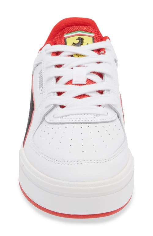 Puma X Ferrari Ca Pro Sneaker In White- Black
