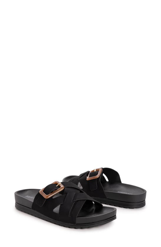 Muk Luks Grand Shayna Slide Sandal In Black