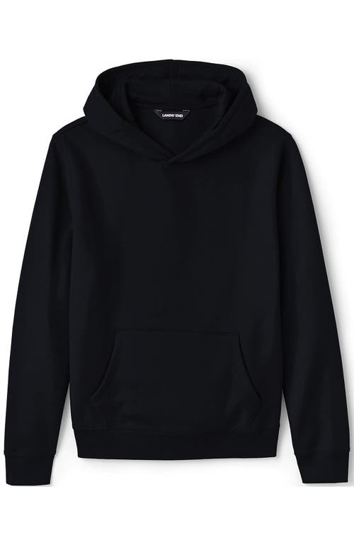 Lands' End School Uniform Adult Hooded Pullover Sweatshirt In Black