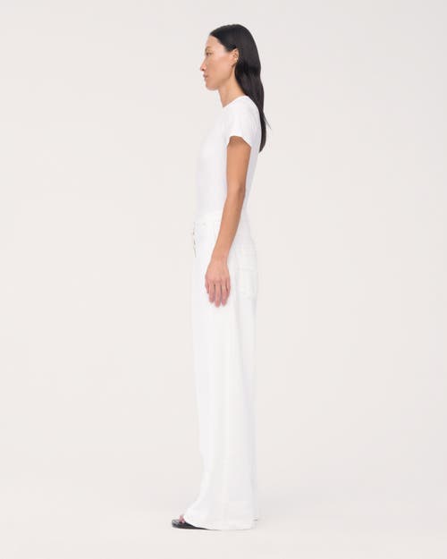 Another Tomorrow Carpenter Denim Pant In Off White