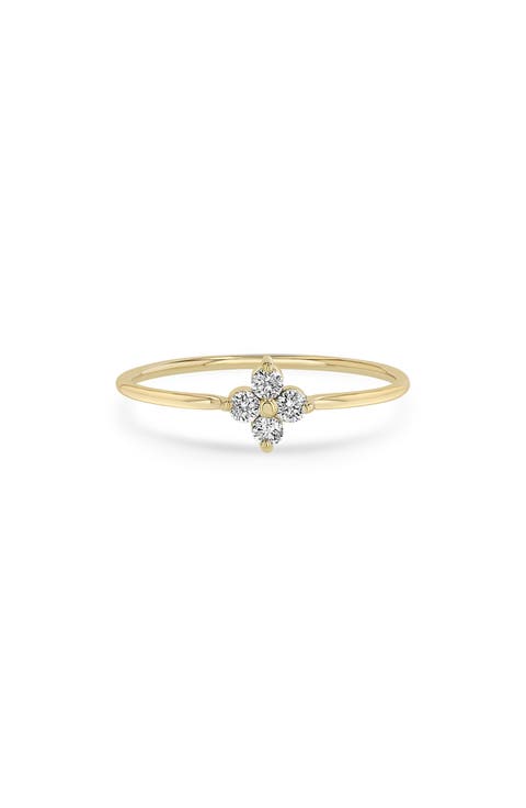 Floral Diamond Ring