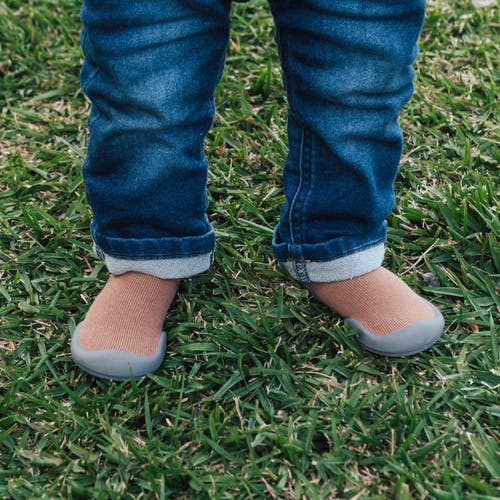 Komuello Toddler Sock Shoes Simple In Brick