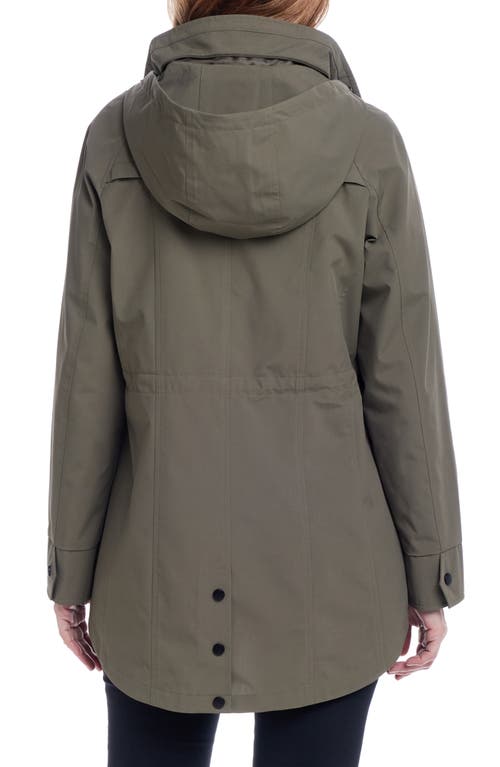 Gallery Water Resistant Packable Jacket In Olive