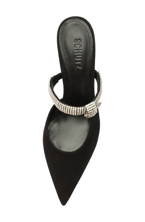 Shop Schutz Pearl Curve Mule In Black