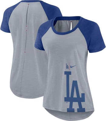 Los Angeles Dodgers Fashion Colour Logo T-Shirt - Womens