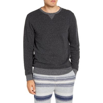 Faherty Dual Knit Regular Fit Crewneck T-Shirt, Black
