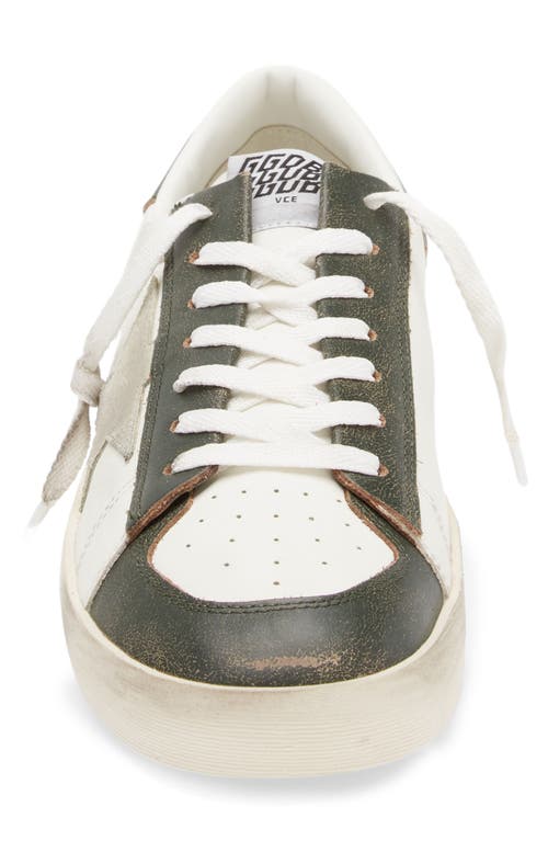 Shop Golden Goose Super-star Sneaker In White/dark Green 10361