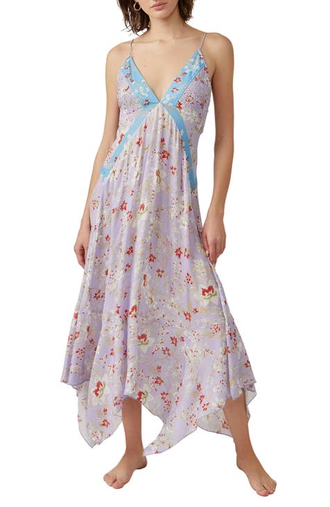 Womens Sleeveless Nightgowns Cotton Night Dress Nightgown Comfy Sleepwear  Dress Lightweight Night Gown, Romantic Purple, Medium