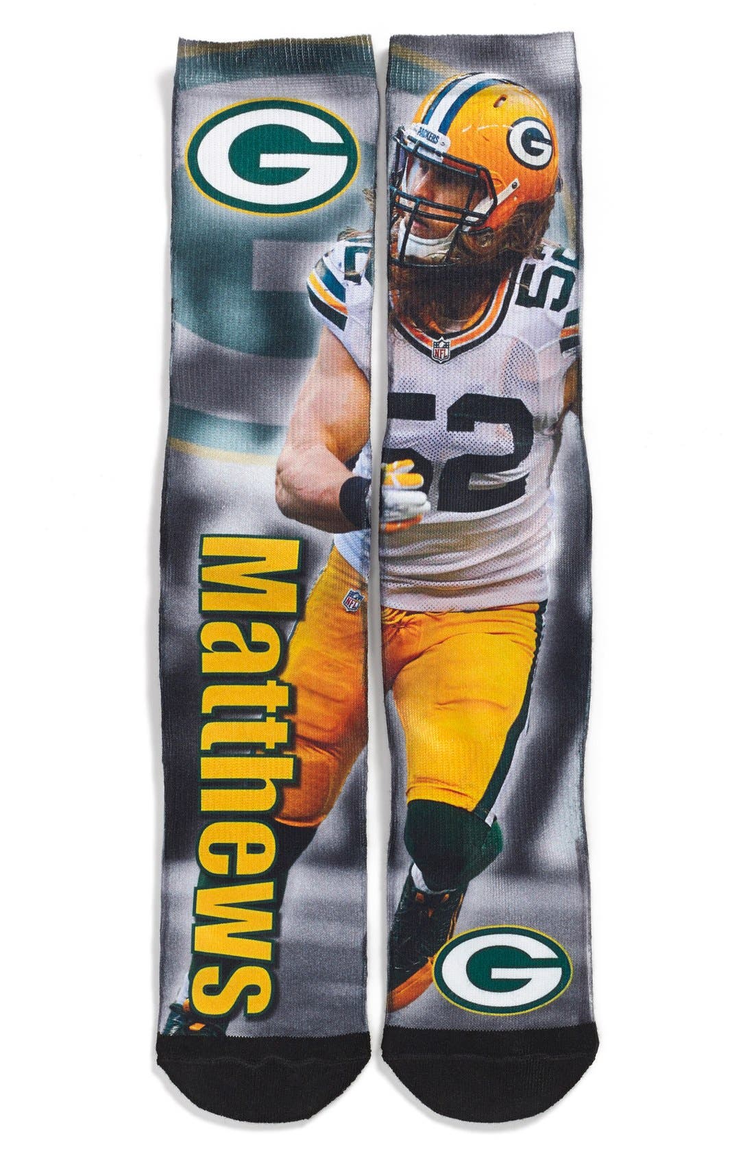 FBF Originals 'Green Bay Packers Clay Matthews' Socks Nordstrom