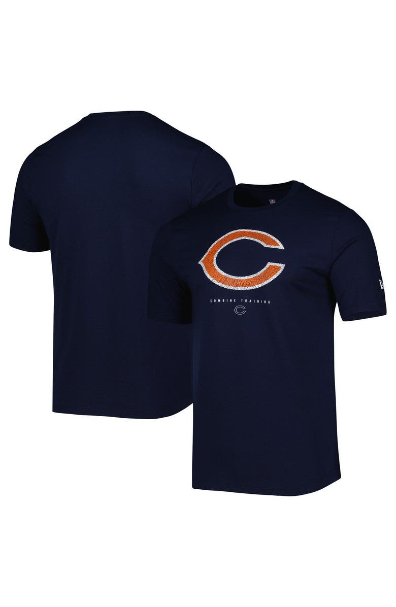 New Era Mens New Era Navy Chicago Bears Combine Authentic Ball Logo T Shirt Nordstrom 