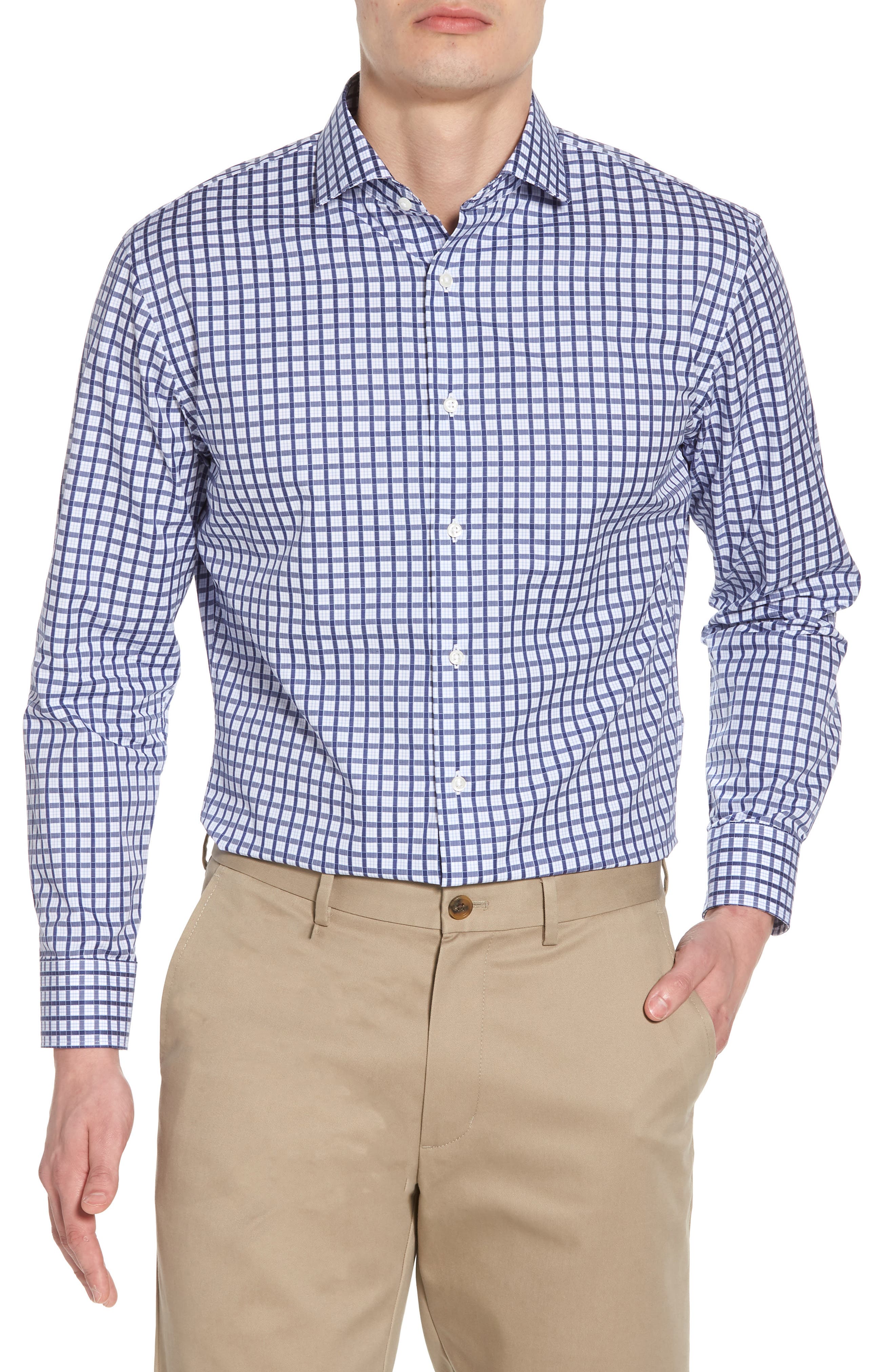 Nordstrom Men's Shop Trim Fit Check Dress Shirt Nordstrom