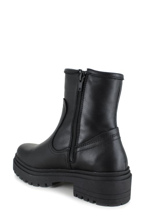 National Comfort Rafaela Platform Bootie In Black Leather