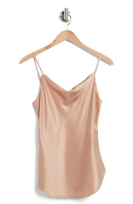 Cinq À Sept Women's Marta Silk Cowlneck Cami Top In Blusher